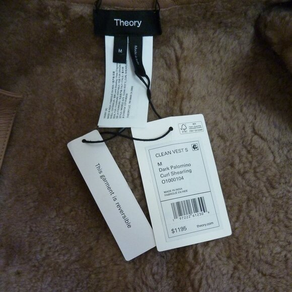 Theory Reversible Lamb Shearling Vest - Picture 11 of 11